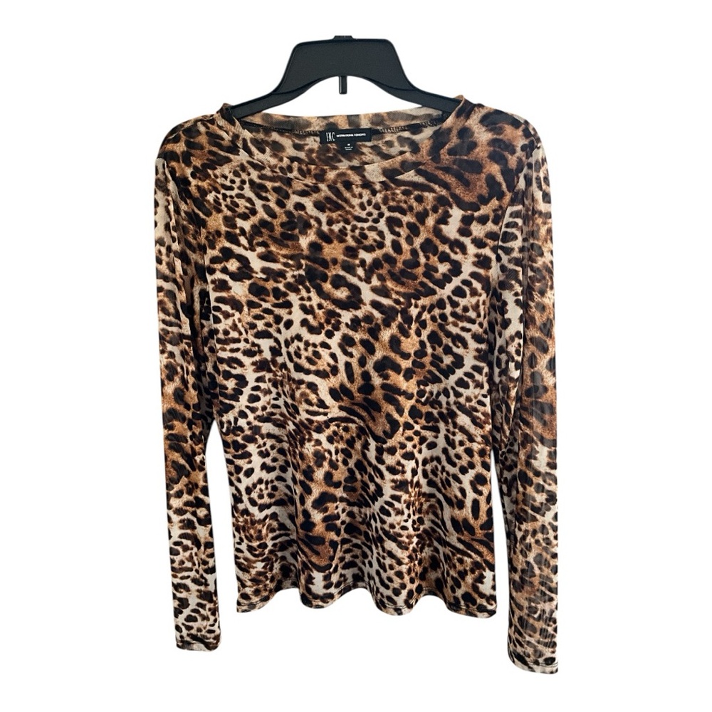 INC leopard tee, Sz M worn 2x EUC.